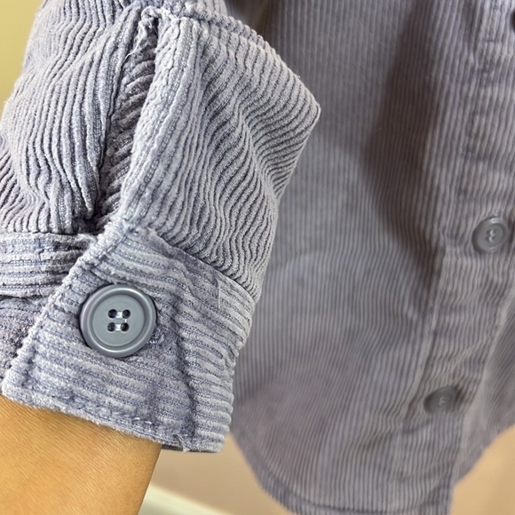 Pac Sun Lavender Long Sleeve Corduroy Button-Down Jacket Size XS/S - Picture 3 of 9